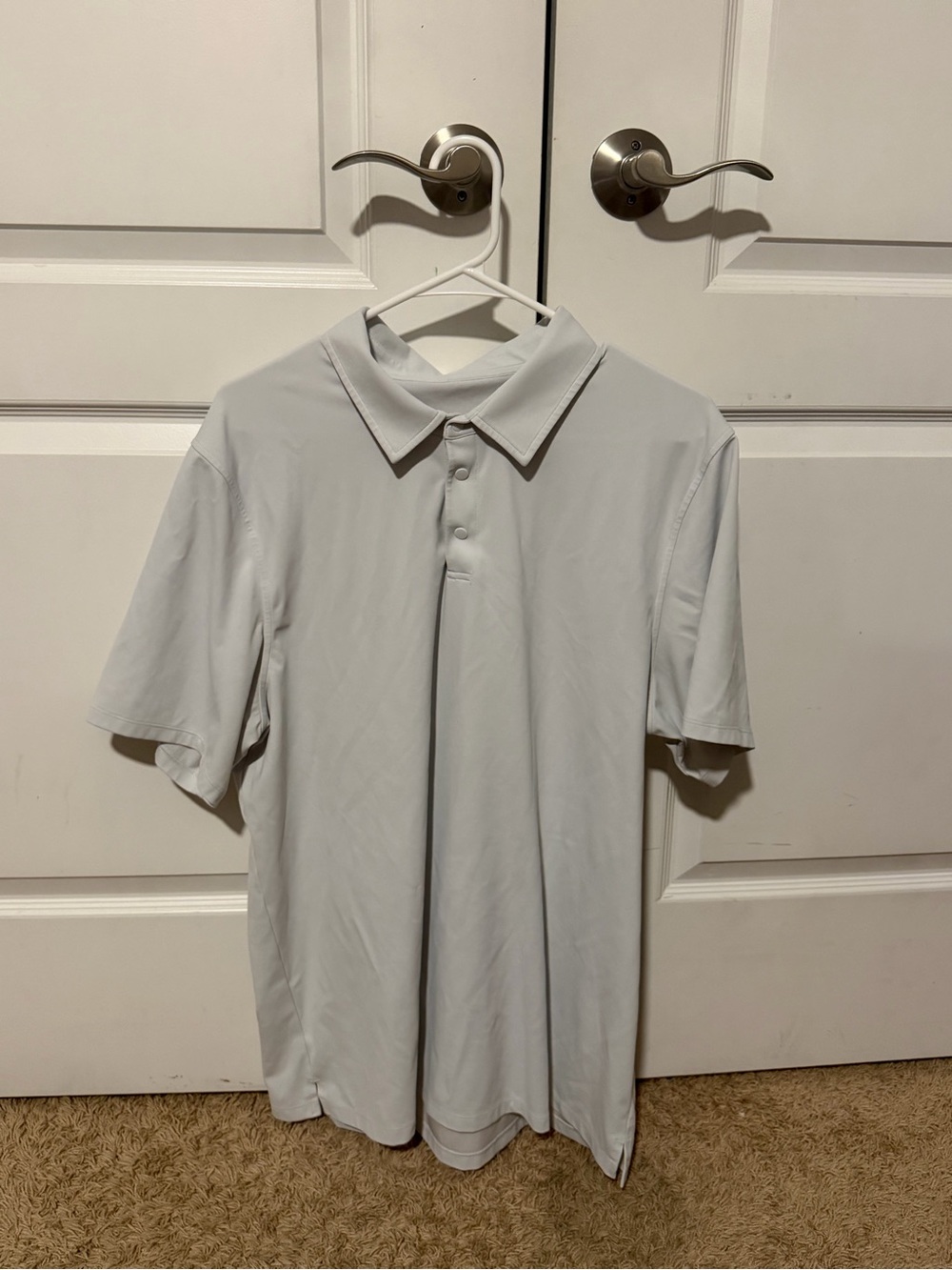 lululemon athletica Men's Polo Shirt - Light Gray